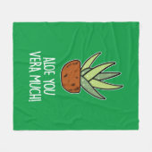 アロエベラ フリースブランケット (正面(横))