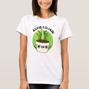 アロエルジャおもしろいアロエヴェラプン Tシャツ
