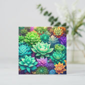 アロエヴェラと多肉色コラージュ (スタンド正面)