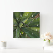 アロエヴェラウォールクロック スクエア壁時計 (ホーム)