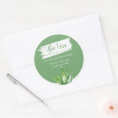 アロエヴェラナチュラルバルムラベル ラウンドシール (封筒)