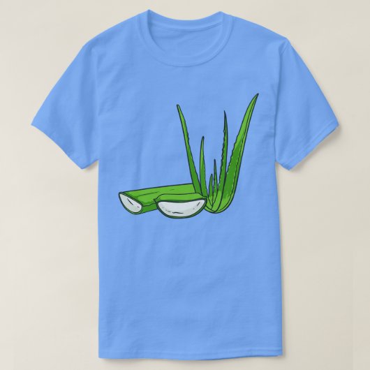 アロエヴェラプラント自然植物 Tシャツ (デザイン正面)