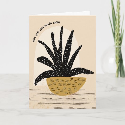 アロエヴェラ多くの母の日のグリーティングカード カード (正面)