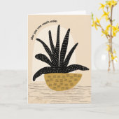 アロエヴェラ多くの母の日のグリーティングカード カード (黄色い花)