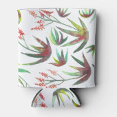 アロエヴェラ多肉性開花ガーデンウォーター色 缶クーラー (正面)