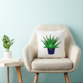 アロエヴェラ手描き植物 クッション (椅子)