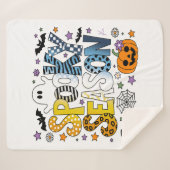 アロエースシー不気味ズンハロウィーン シェルパブランケット (正面(横))