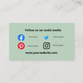 アロエ気に皮 名刺 (裏面)