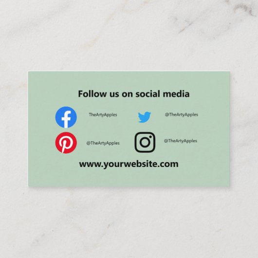 アロエ気に皮 名刺 (裏面)