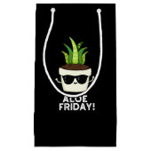 アロエ金曜おもしろい日アロエヴェラプラントプンダークBG スモールペーパーバッグ (正面)