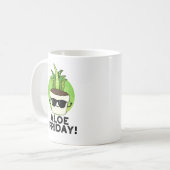 アロエ金曜おもしろい日アロエヴェラプラントプン コーヒーマグカップ (正面左)