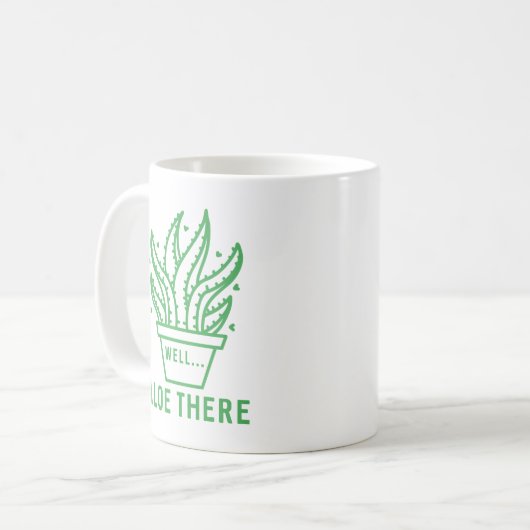 アロエ コーヒーマグカップ (正面左)