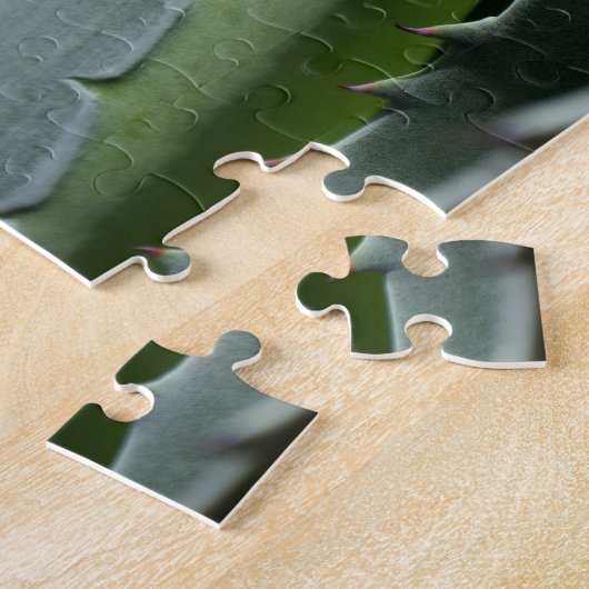 アロエ – マクロファインアート写真 ジグソーパズル (側面)