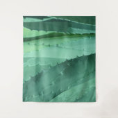 アロエ – マクロファインアート写真 タペストリー (正面)