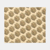 アロオゴビポテトカリフラワーインディアンフードキュイジーヌ フリースブランケット (正面(横))