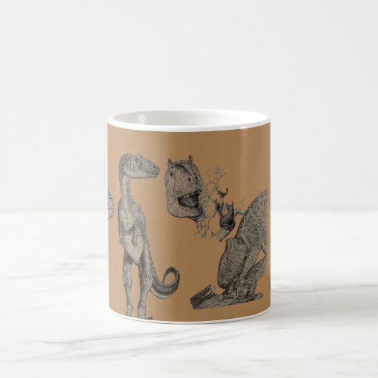 アロサウルスあなたの内部の恐竜のマググレッグポール コーヒーマグカップ (中央)