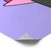 アロサウルスのニュース記者のイラストレーション。 ポスター (角)