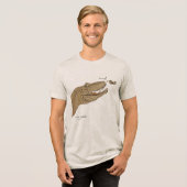 アロサウルスのBoop Tシャツ フロントデザイン & バック (正面全面)