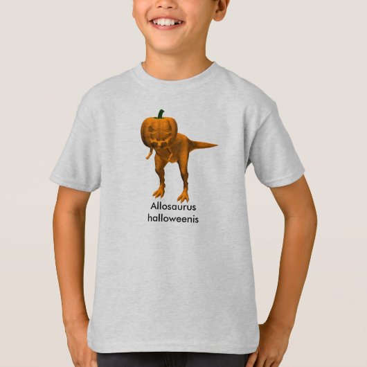 アロサウルスのhalloweenis tシャツ (正面)