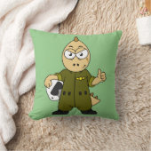 アロサウルスイラストレーションジェットパイロット。 クッション (ブランケット)