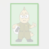 アロサウルスイラストレーションジェットパイロット。 ポストイット (正面)