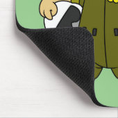 アロサウルスイラストレーションジェットパイロット。 マウスパッド (コーナー)