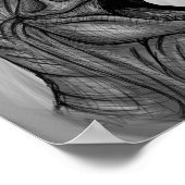 アロサウルススケッチ ポスター (角)