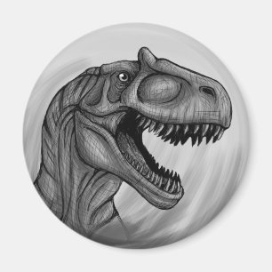 アロサウルススケッチ マグネット