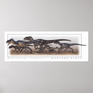 アロサウルス狩りパーティー ポスター
