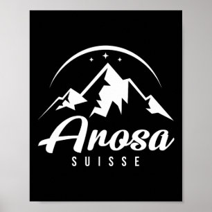 アロサスイススキーリゾートスキースノーボード ポスター