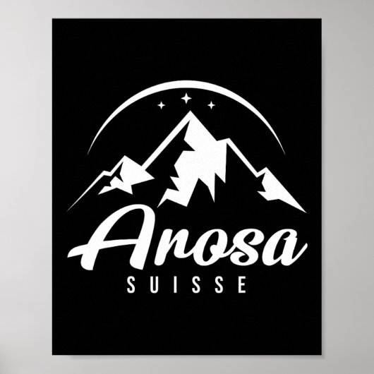 アロサスイススキーリゾートスキースノーボード ポスター (正面)