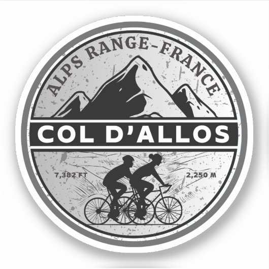 アロスコロ フランス アルプス 自転車 ツアー シール (正面)