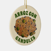 アロズコンガンジュールプエルトリカフードライスピーズ セラミックオーナメント (右)