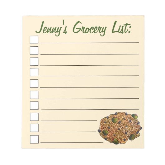 アロズコンガンジュールプエルトリカフードライスピーズ ノートパッド (正面)