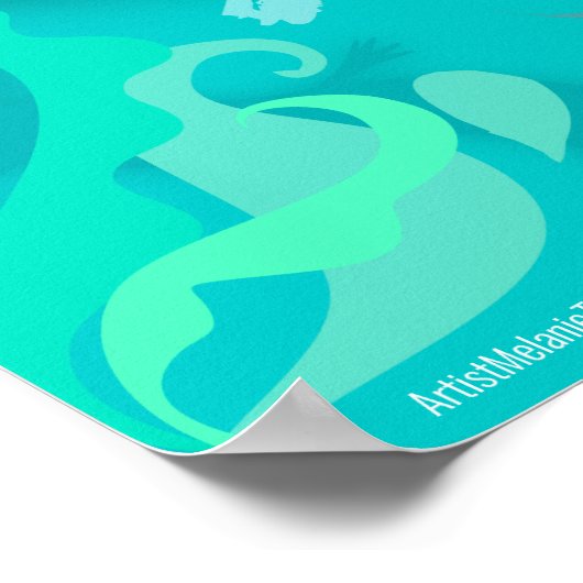 アロタピンクアクソロテルオンティール（緑がかった色）ポスター ポスター (角)