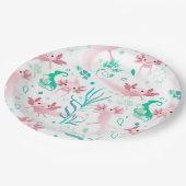 アロタピンクアクソロテルオンホワイト ペーパープレート (アングル)