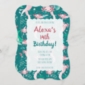 アロタピンクアソロテルオンティール(緑がかった色)招待状 招待状 (正面/裏面)