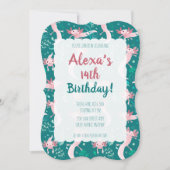 アロタピンクアソロテルオンティール（緑がかった色）招待状 招待状 (正面)