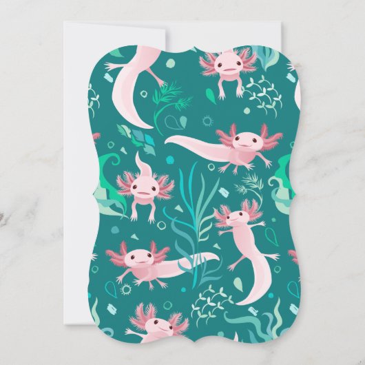 アロタピンクアソロテルオンティール（緑がかった色）招待状 招待状 (裏面)