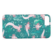 アロタピンクアソロトルティール(緑がかった色)ケース – メイトiPhoneケース Case-Mate iPhoneケース (裏面(横))