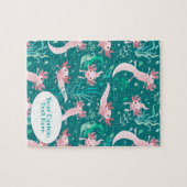 アロッタピンクアクソロッカスタムツジグソーパズル ジグソーパズル (横)