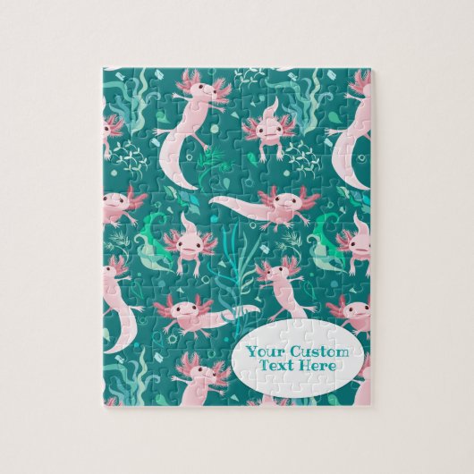 アロッタピンクアクソロッカスタムツジグソーパズル ジグソーパズル (縦)