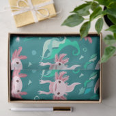 アロッタピンクアクソロッツオンティール（緑がかった色）ティッシュペーパー 薄葉紙 (ギフト)