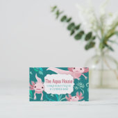 アロッタピンクアクソロッツオンティール（緑がかった色）名刺 名刺 (スタンド正面)