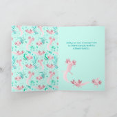 アロッタピンクアクソロトルズ – カスタムグリーティングカード カード (内部)