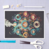 アロッタラテカラフルコーヒーマンダラ 薄葉紙 (クラフト)