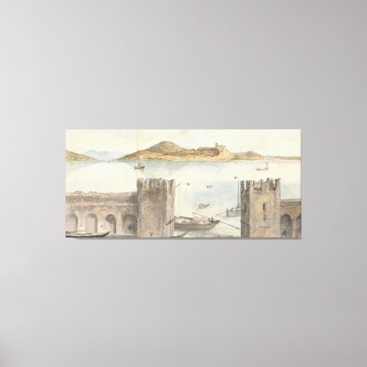 アロナ港（1795年）チャールズ・ゴア港 キャンバスプリント (正面)