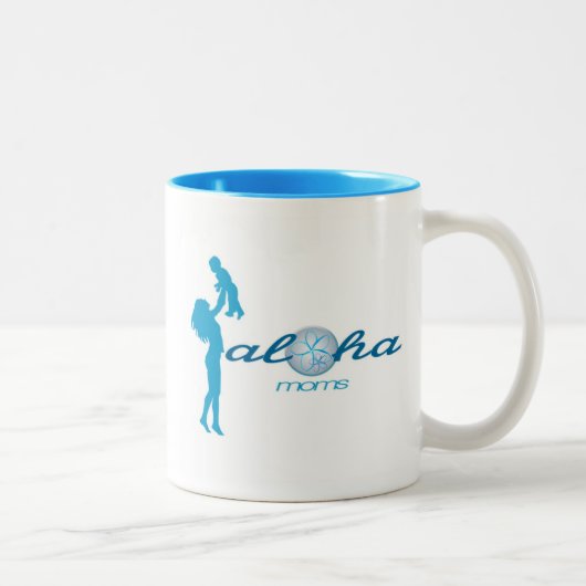 アロハお母さんのコーヒーペアカップ ツートーンマグカップ (右)