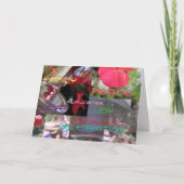 アロハお祝いジョイファミリーラブピース笑い シーズンカード (正面)