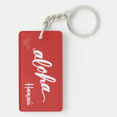 アロハそしてバラKeychain キーホルダー (裏面)